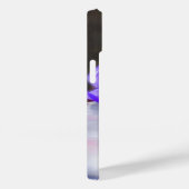 Witte kat met Paarse bloemkraag Case-Mate iPhone Case (Achterkant / Rechts)