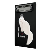 Witte kat mini klembord (Angled2)