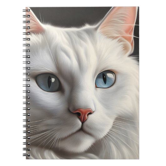 Witte kat notitieboek (Voorkant)