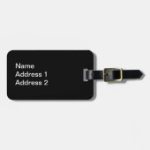 Witte kat op piano Keys Musical Notes Bagagelabel (Voorkant horizontaal)