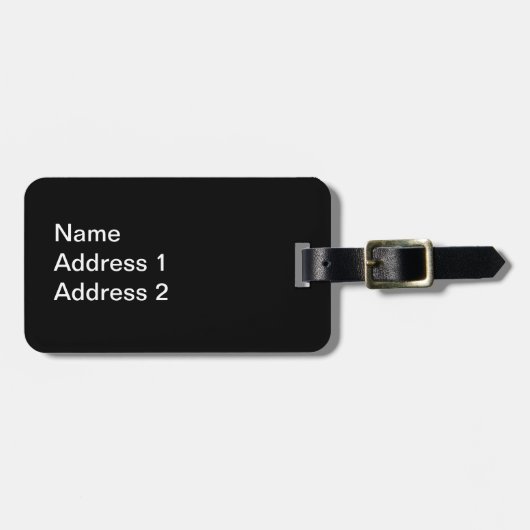 Witte kat op piano Keys Musical Notes Bagagelabel (Voorkant horizontaal)