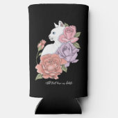 Witte Kat Perzik Lavendel Roze Rozen (Achterkant)