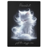 Witte kat Purfect Klembord (Achterkant)