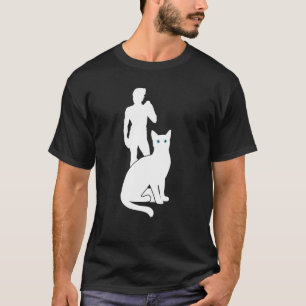 Witte Kat Reizen Silhouet David van Michaelangelo T-shirt