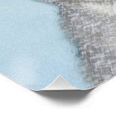 Witte kat schilderen - Kute Original Cat Art Perfect Poster (Hoek)