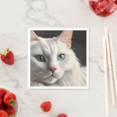Witte kat servet (Insitu)