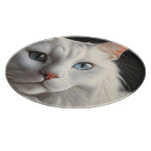 Witte kat snijplank (Hoek)