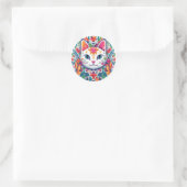 Witte Kat Stickers (Tas)