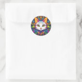 Witte Kat Stickers (Tas)
