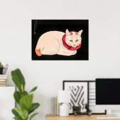  Witte Kat - Takahashi Shotei Poster (Thuiskantoor)