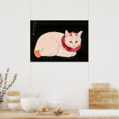  Witte Kat - Takahashi Shotei Poster (Keuken)