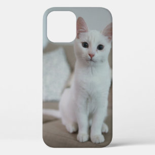witte kat Zazzle_Growshop. iPhone 12 Pro Hoesje