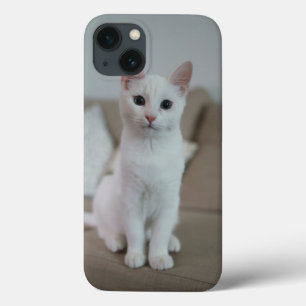 Witte kat Zazzle_Growshop. iPhone 13 Hoesje