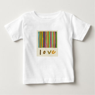 Witte katoenen liefdes T-shirt