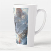 Witte Katten Digitale Kunst Latte Mok (Rechts)