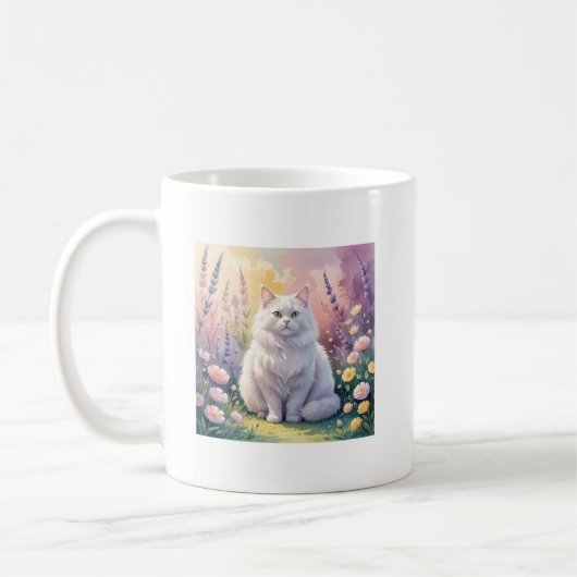 Witte Kattenmok – Je bent hier veilig Koffiemok (Links)