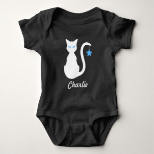 Witte kattennaam Baby Bodysuit