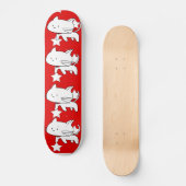 Witte katteskateboards skateboard (Voorkant)