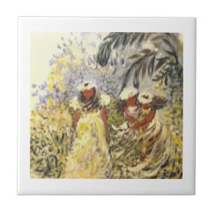 Witte keramische Tegel voor inleg of trivet! Tegeltje