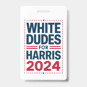 Witte Kerels Voor Harris-2024 Badge