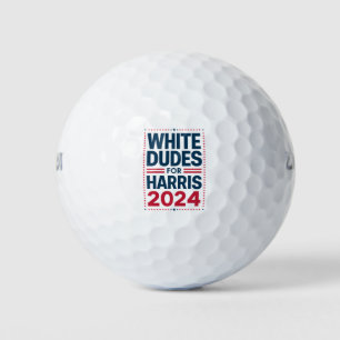 Witte Kerels Voor Harris-2024 Golfballen