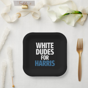 Witte kerels voor Harris Kamala Harris 2024 Verkie Papieren Bordje