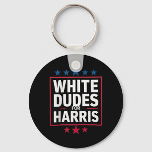 Witte kerels voor Kamala Harris voor president 202 Sleutelhanger