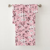 Witte kersenbloesem bad handdoek (Insitu)