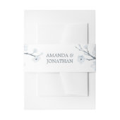 Witte Kersenbloesem Bruiloft Uitnodigingen Wikkel (Voorkant Voorbeeld)