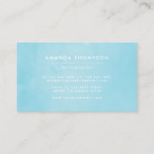 Witte kersenbloesems bloesem visitekaartje (Achterkant)