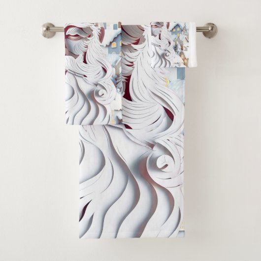 WITTE KERST BAD HANDDOEK (Insitu)