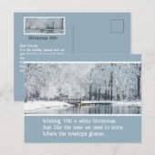 WITTE KERST, BRIEFKAART (Voorkant / Achterkant)