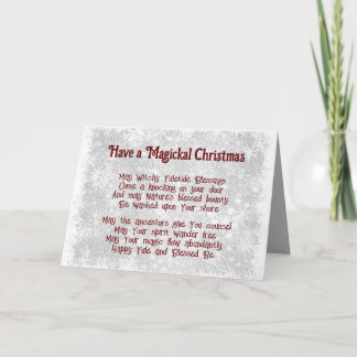 Witte kerst feestdagen kaart