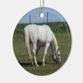  witte kerst keramisch ornament (Links)