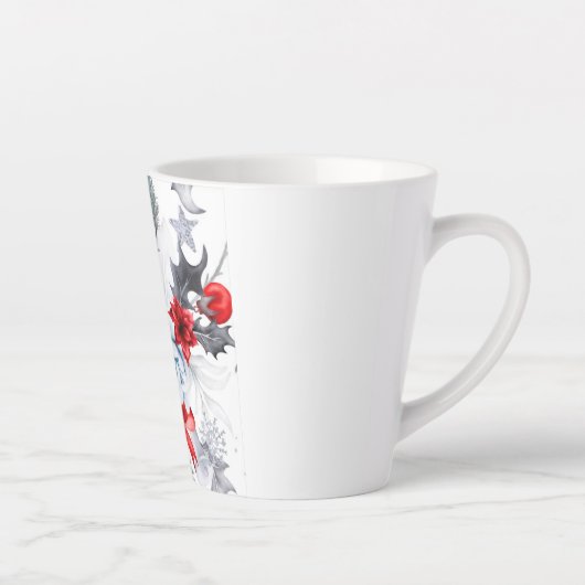 Witte kerst latte Mok (Rechts)