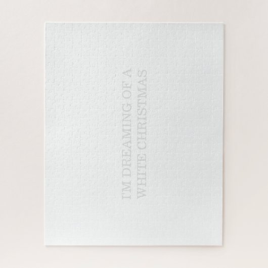 witte kerst legpuzzel (Verticaal)