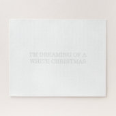 witte kerst legpuzzel (Horizontaal)