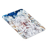 WITTE KERST MAGNEET (Rechterzijde)