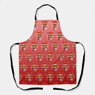 Witte Kerst Rudolph de Rood Neus Rendier Schort