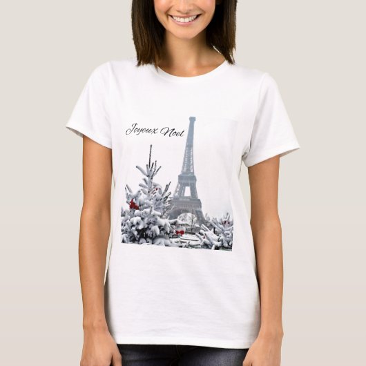 witte kerst t-shirt (Voorkant)