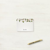 Witte kerstballetjes Post-it Notes (Op bureau)