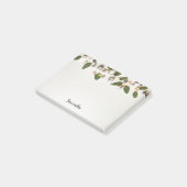 Witte kerstballetjes Post-it Notes (Schuin)