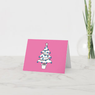 Witte Kerstboom Kaart