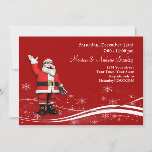 Witte kerstboom op rode achtergrond kaart (Achterkant)