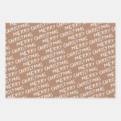 Witte kerstcadeautextuur inpakpapier vel (Voorkant 2)