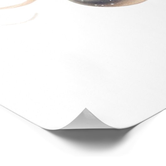 Witte kerstfee poster (Hoek)