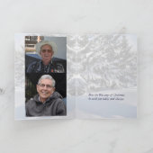 Witte kerstfotokaart van Janz Feestdagen Kaart (Binnen)