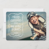 Witte kerstgroet voor u feestdagenkaart (Voorkant)