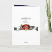 Witte kerstKaart Kaart (Achterkant)