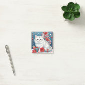 Witte Kerstkat Post-it® Notes (Kantoor)